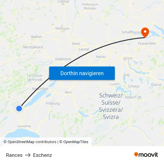 Rances to Eschenz map