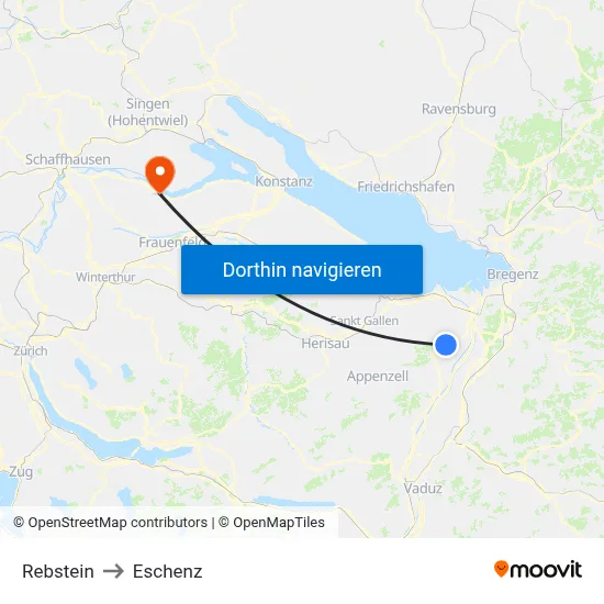 Rebstein to Eschenz map