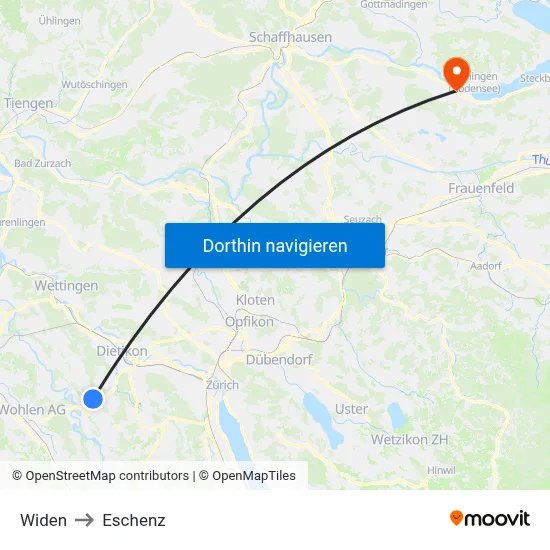 Widen to Eschenz map