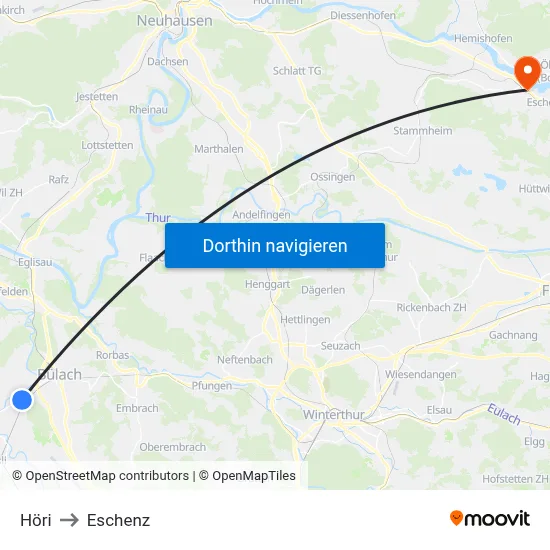 Höri to Eschenz map