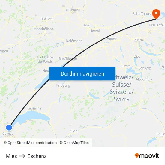 Mies to Eschenz map