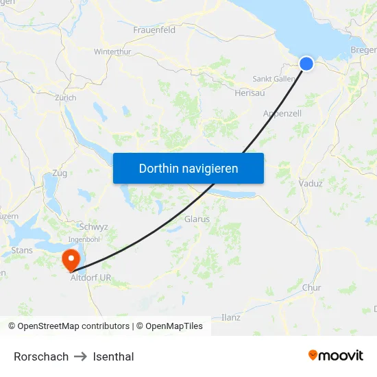 Rorschach to Isenthal map