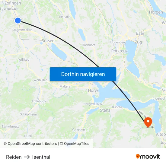 Reiden to Isenthal map