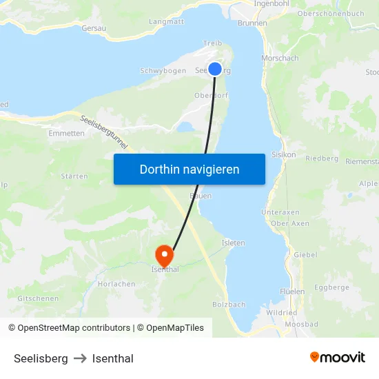 Seelisberg to Isenthal map