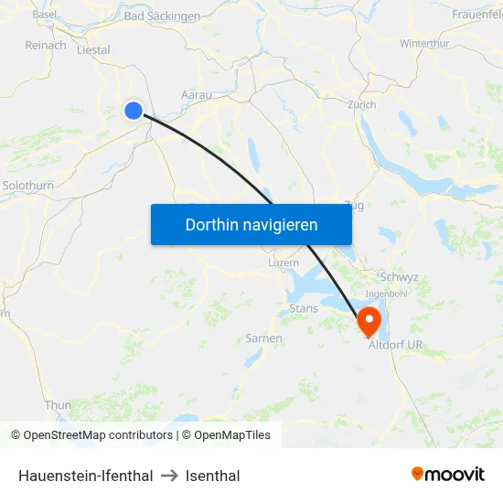 Hauenstein-Ifenthal to Isenthal map