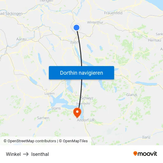 Winkel to Isenthal map