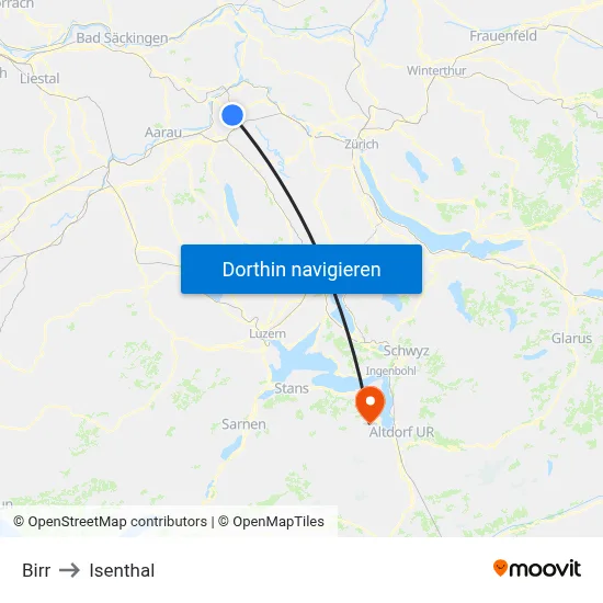 Birr to Isenthal map