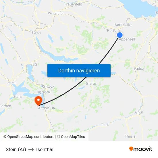 Stein (Ar) to Isenthal map