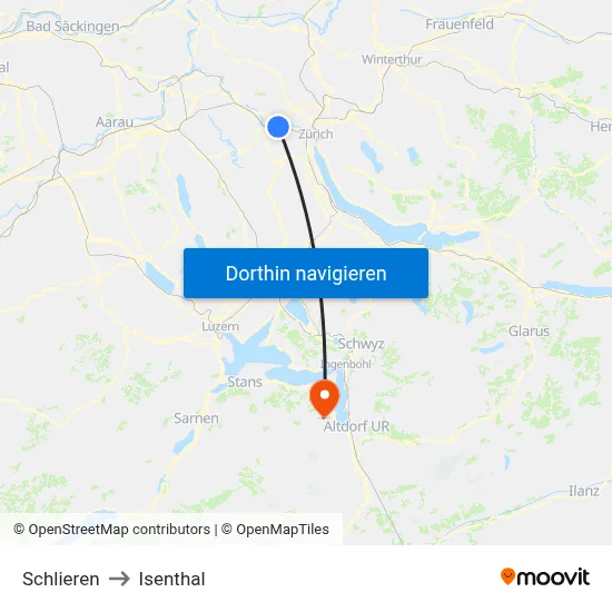 Schlieren to Isenthal map