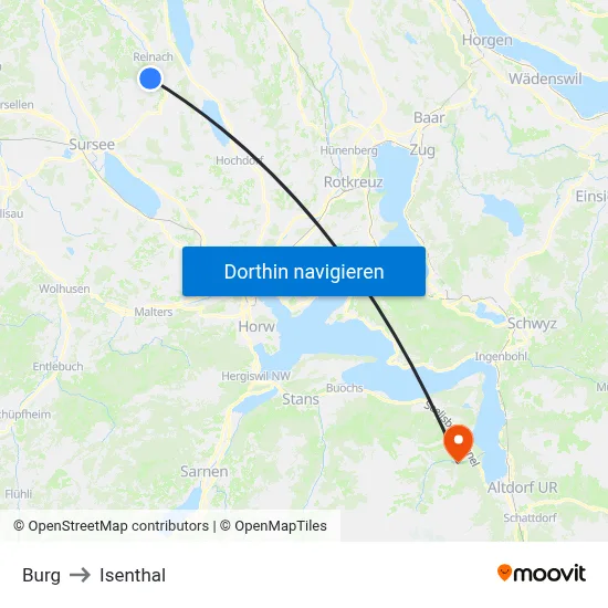 Burg to Isenthal map