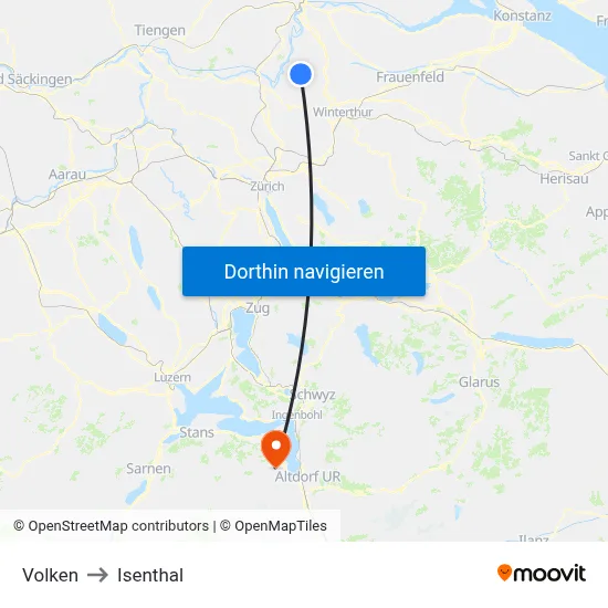 Volken to Isenthal map