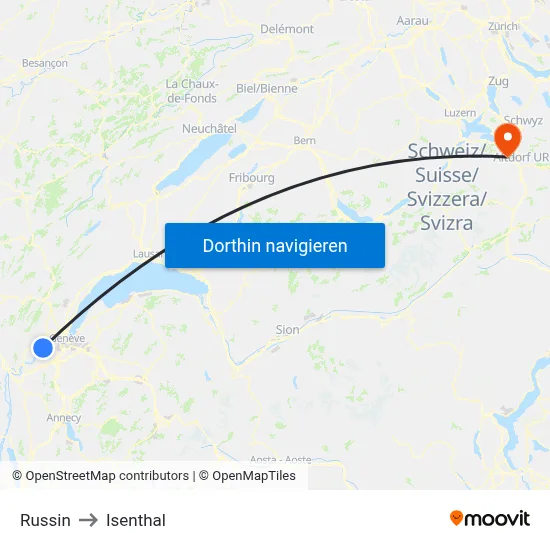 Russin to Isenthal map
