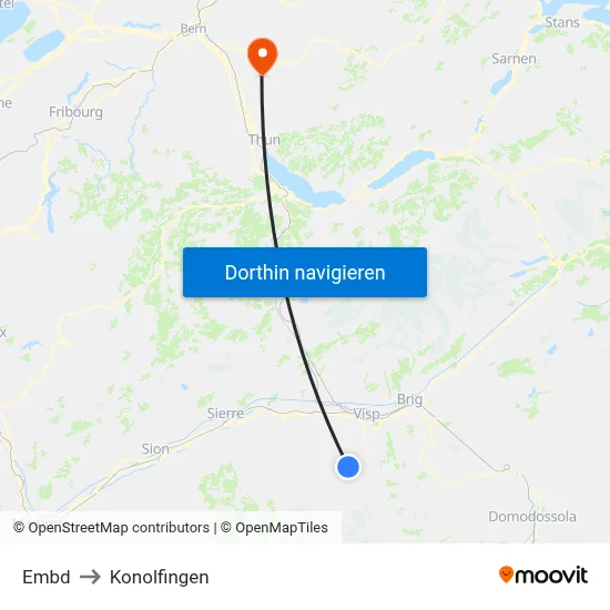 Embd to Konolfingen map