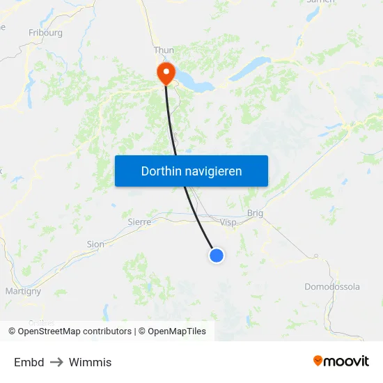 Embd to Wimmis map
