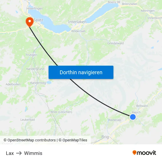 Lax to Wimmis map
