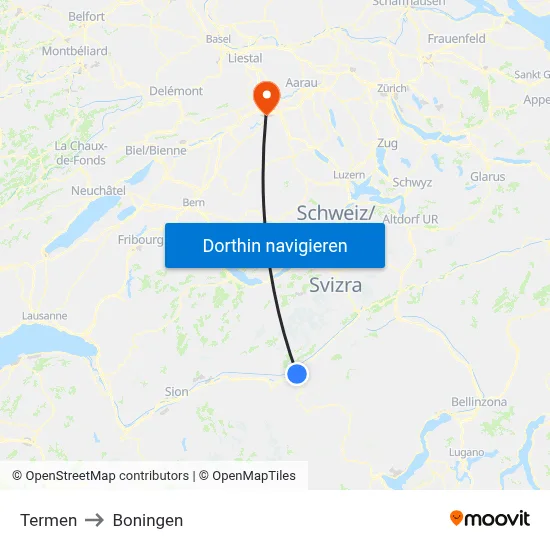 Termen to Boningen map