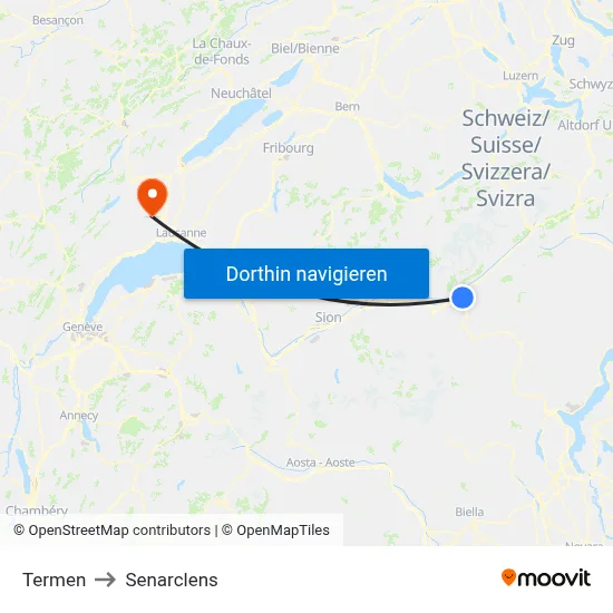 Termen to Senarclens map