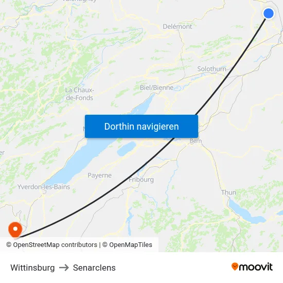 Wittinsburg to Senarclens map