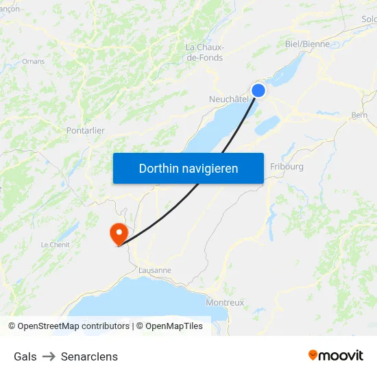 Gals to Senarclens map