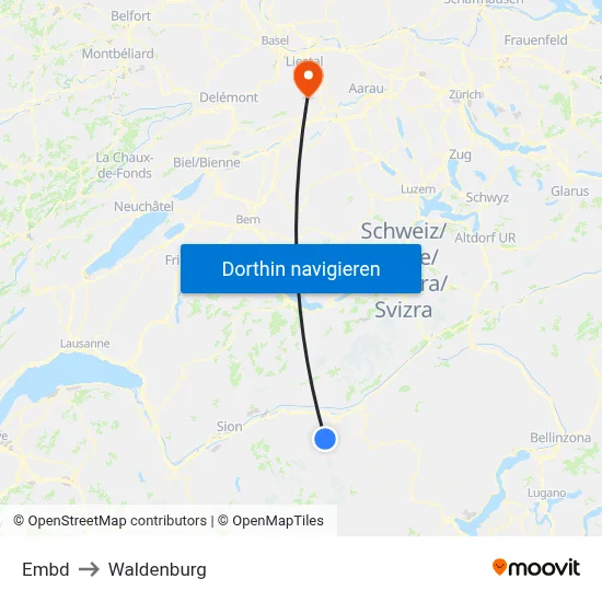 Embd to Waldenburg map