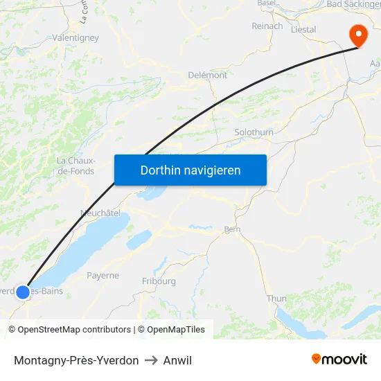 Montagny-Près-Yverdon to Anwil map