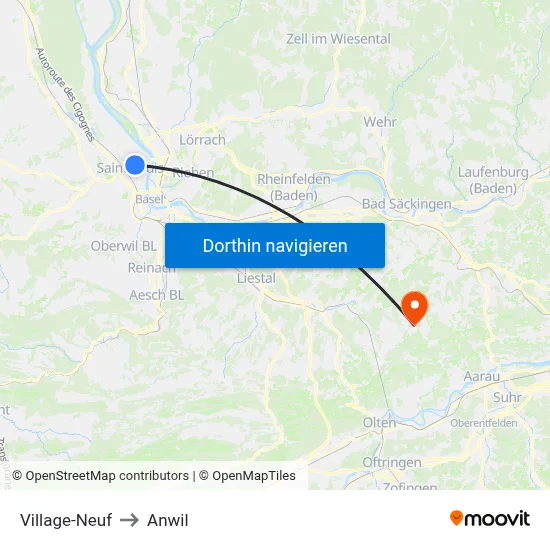 Village-Neuf to Anwil map