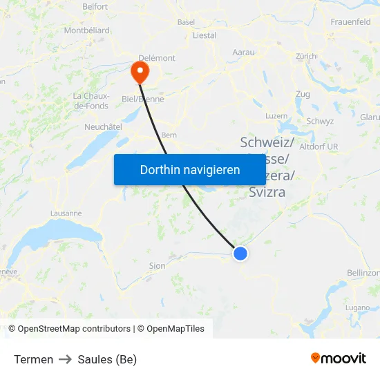 Termen to Saules (Be) map