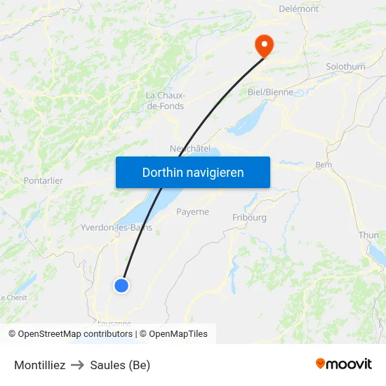 Montilliez to Saules (Be) map