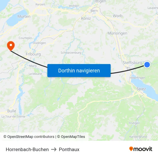 Horrenbach-Buchen to Ponthaux map