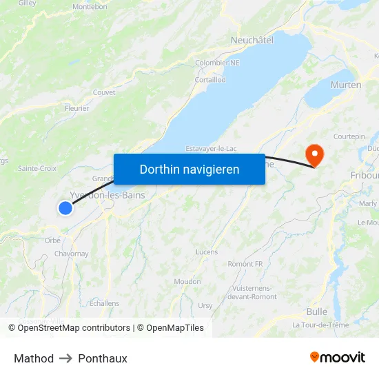 Mathod to Ponthaux map