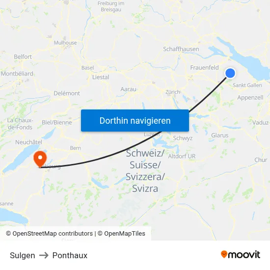 Sulgen to Ponthaux map