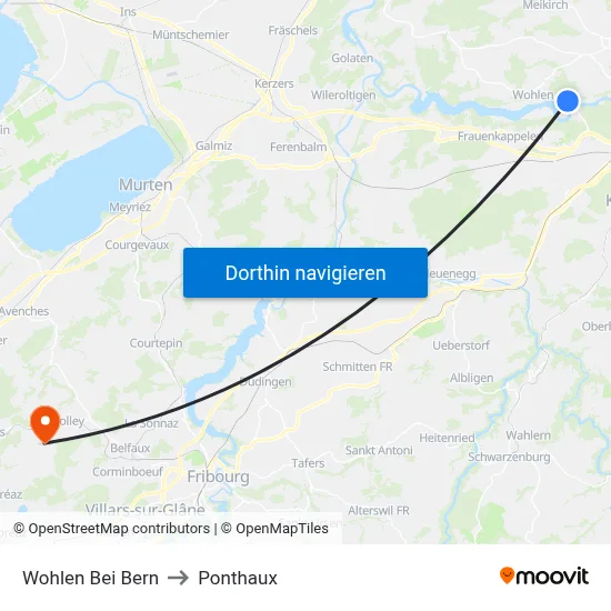 Wohlen Bei Bern to Ponthaux map