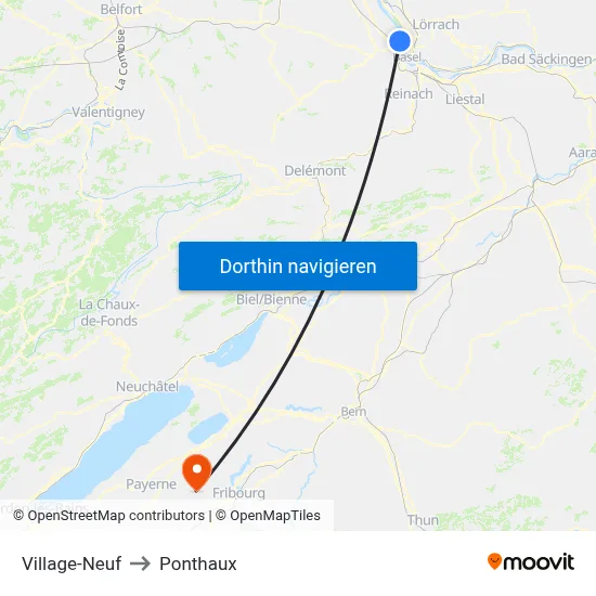 Village-Neuf to Ponthaux map