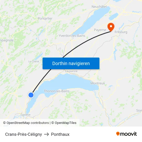 Crans-Près-Céligny to Ponthaux map