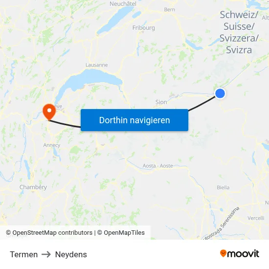 Termen to Neydens map