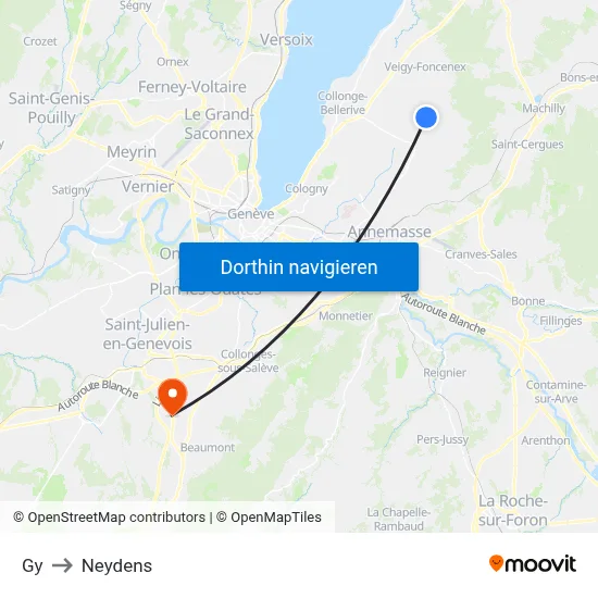 Gy to Neydens map