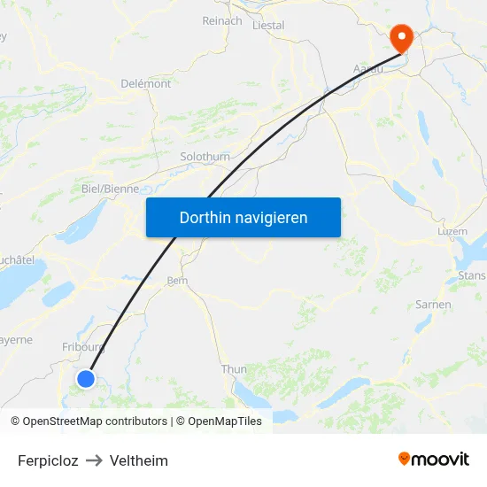 Ferpicloz to Veltheim map