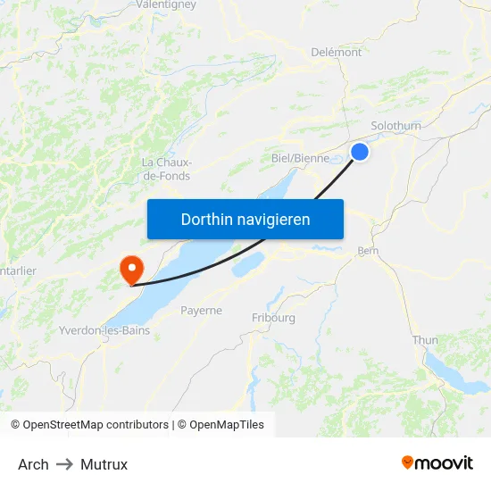 Arch to Mutrux map