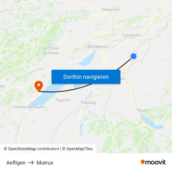 Aefligen to Mutrux map