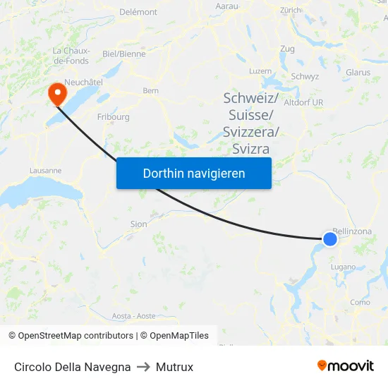 Circolo Della Navegna to Mutrux map