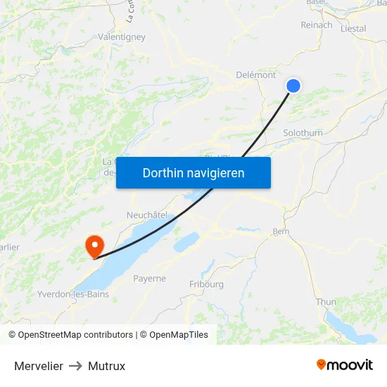 Mervelier to Mutrux map