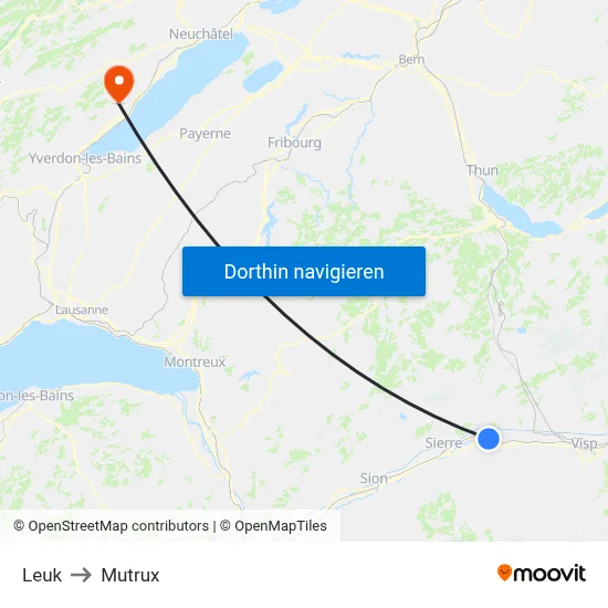 Leuk to Mutrux map