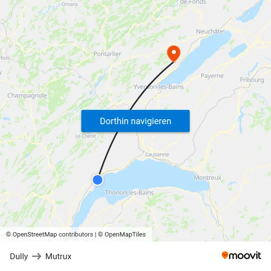 Dully to Mutrux map