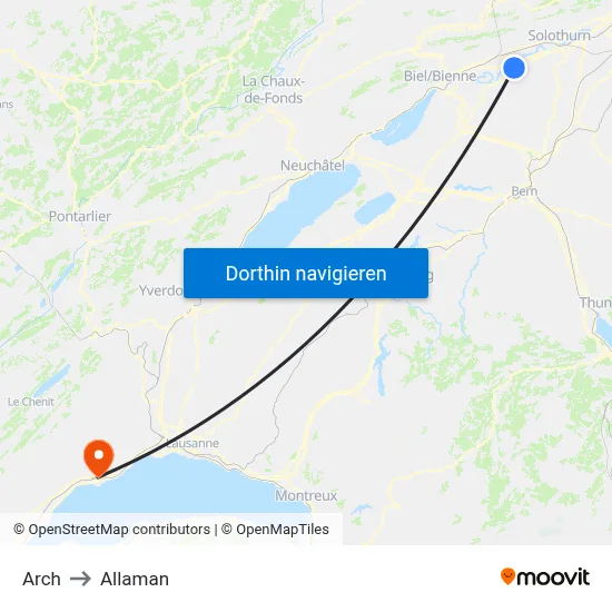 Arch to Allaman map
