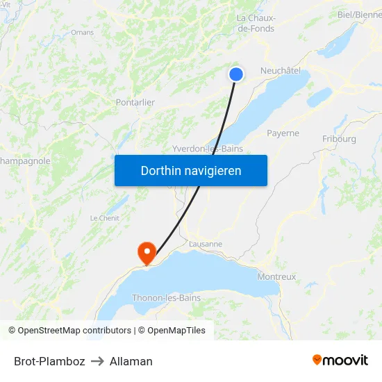 Brot-Plamboz to Allaman map