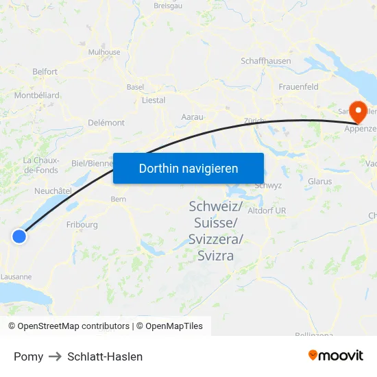 Pomy to Schlatt-Haslen map