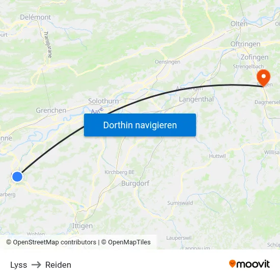 Lyss to Reiden map