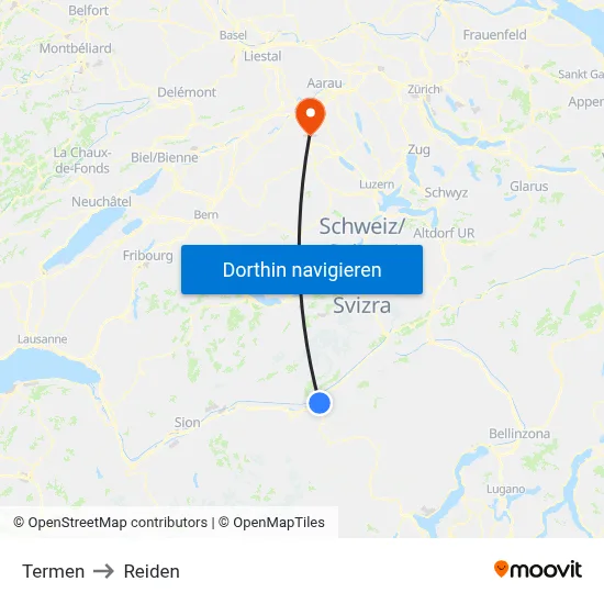 Termen to Reiden map