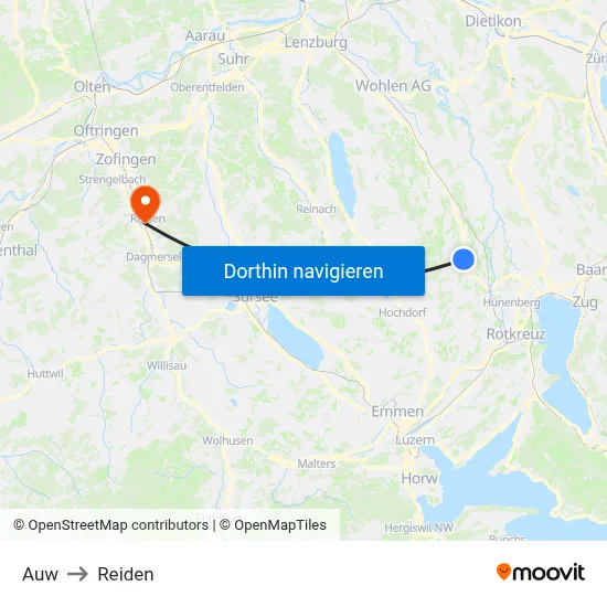 Auw to Reiden map
