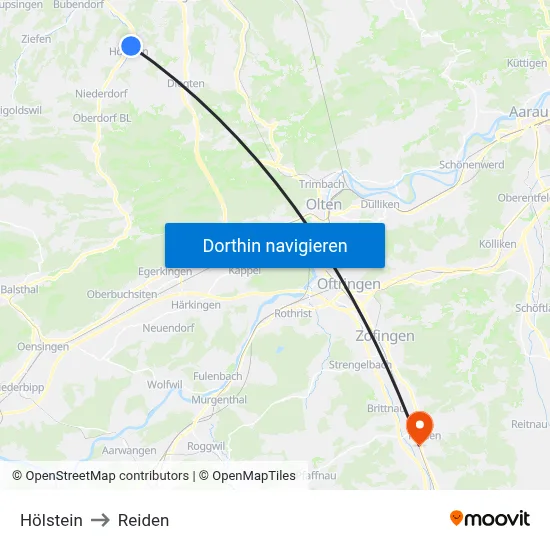 Hölstein to Reiden map